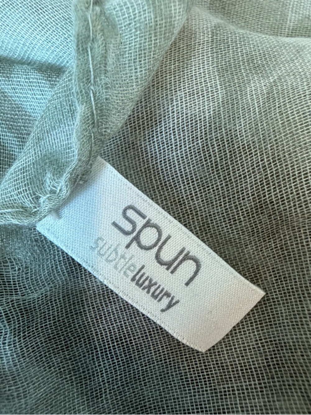 Subtle Luxury Spun Light Sage Scarf - Picture 4 of 6